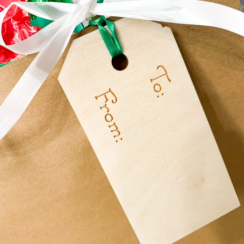 Personalized From Santa Wood Gift Tag – VividEditions