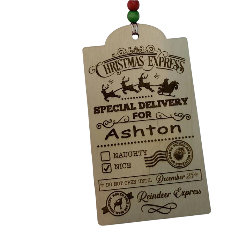 Personalized Christmas Gift Tag