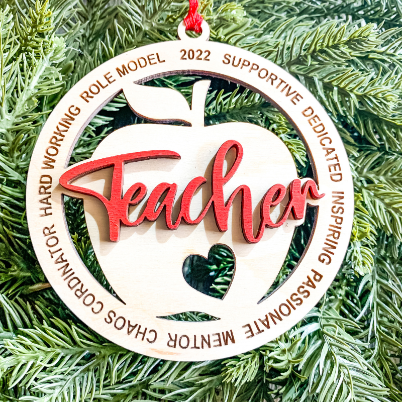 2022 Teachers Christmas Ornament