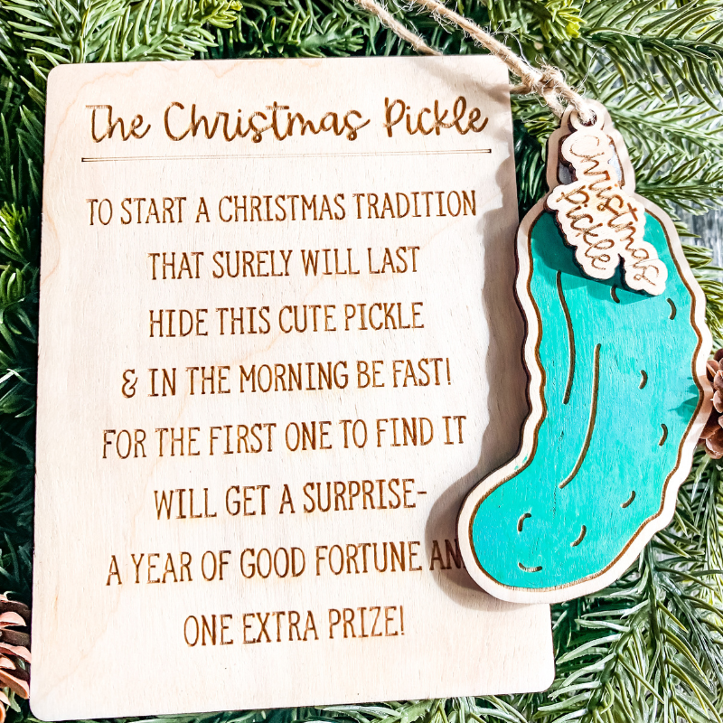Pickle Ornament Christmas Family Tradition for Christmas Tree Ornament
