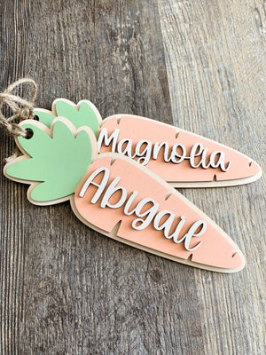 Carrot Easter Basket Tag Carrot Easter Decor Carrot Easter Tag Easter Basket Tag Easter Basket Stuffer Easter Gift Toddler Girl Easter Gift